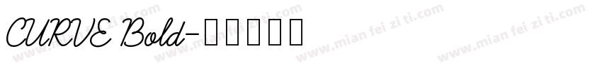 CURVE Bold字体转换